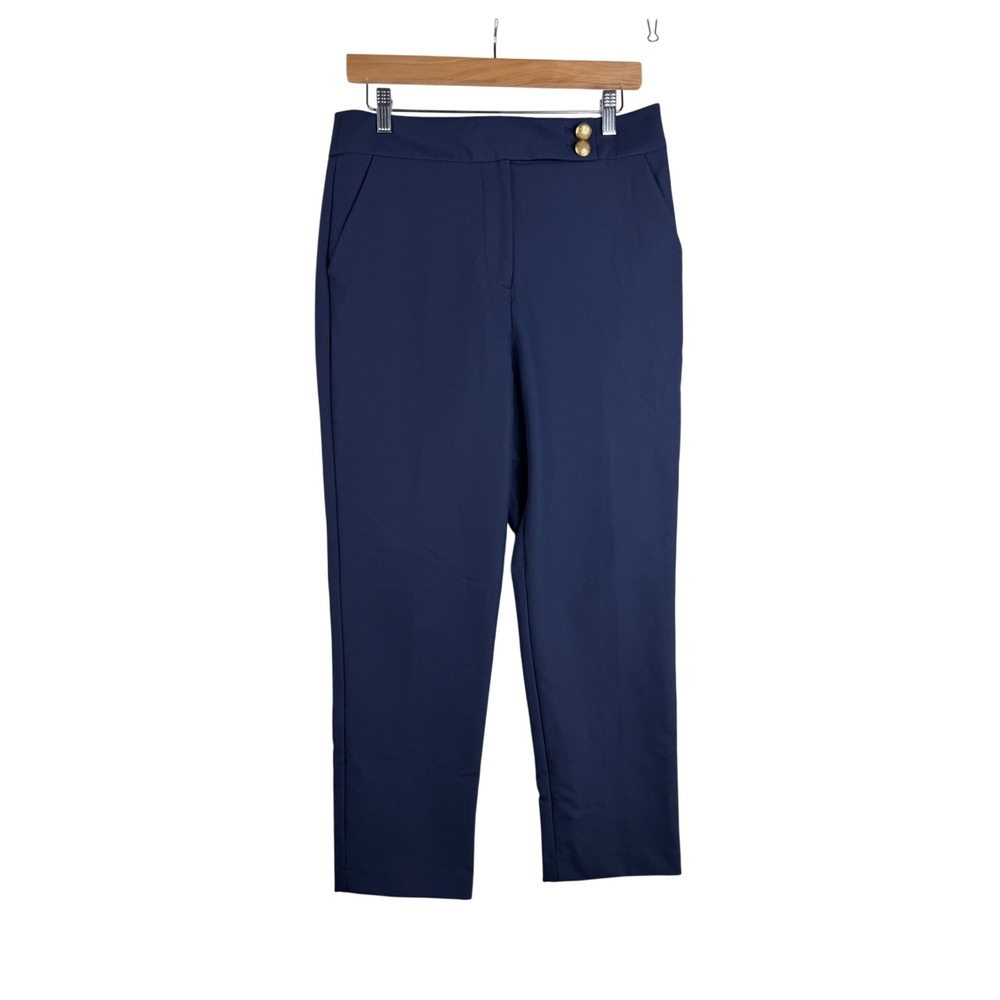 Quince Straight Leg Pants size 10 Blue